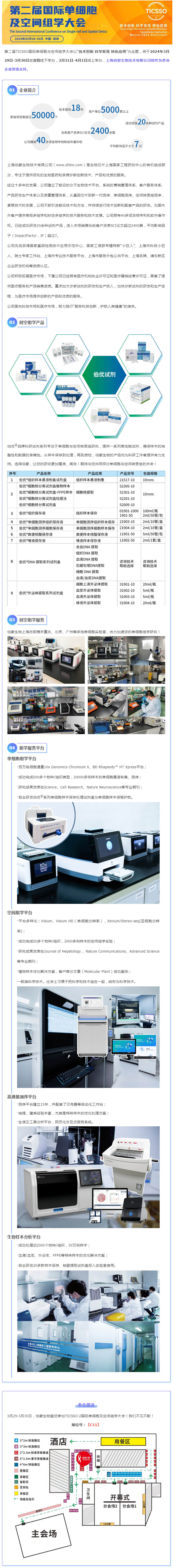 TICSSO- 2 單細胞大會 | 伯豪生物：時空多組學產品 + 服務一站式解決方案
