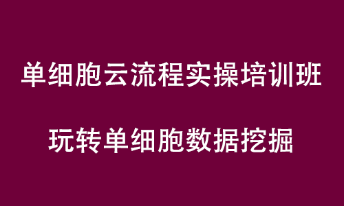 單細胞悟空 | 伯豪生物單細胞云流程實操培訓直播預(yù)告